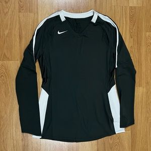 Nike VolleyBall Jersey Women’s Size Medium Long Sleeve Gray Shirt Top